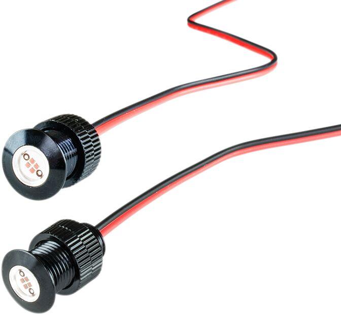 PYO:BOLTS-BRK-B - Paul Yaffe Lightning BoltZ Red LEDs Clear