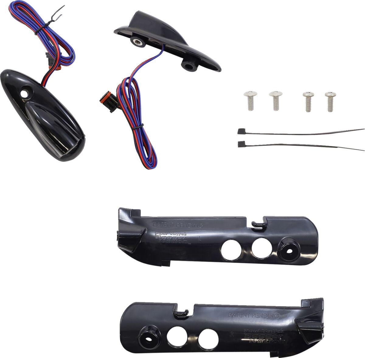PYO:LB-RG-DRL-B - Paul Yaffe Lightning Bullet Run/Turn Signal For Harley Davidson FLTRK 1868 ABS 2020-2024 Black Clear