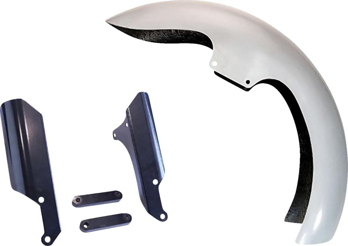 SPORT-19-18L-B-C - Paul Yaffe Super-Lite Fender Kit With Inverted Fork Adapters For Harley Davidson FXLR 1750 ABS 2018-2020 48.3 cm (19") Front - Unfinished
