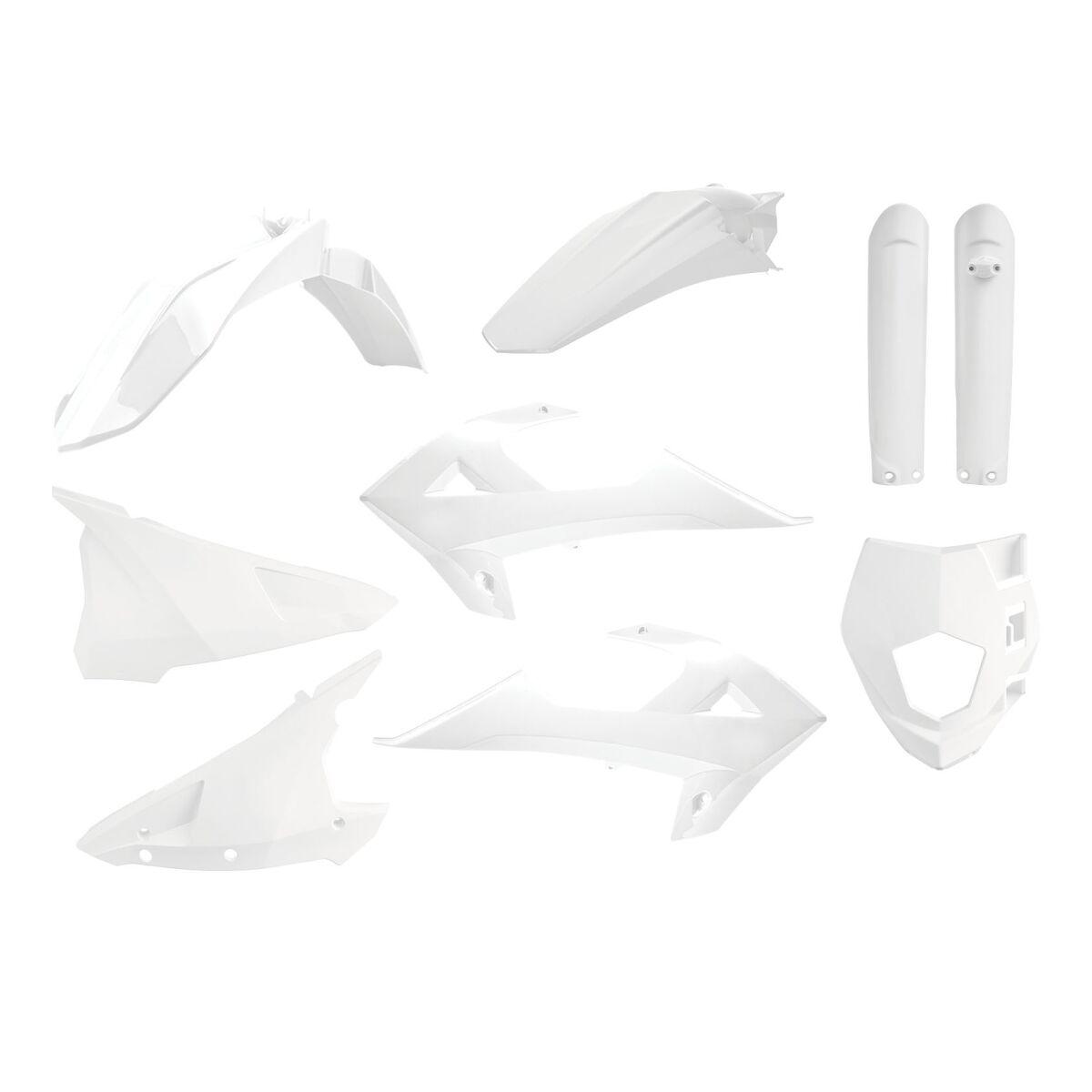 91031 - Polisport Full Plastics Kit For Gas Gas EC 200 2018-2020 - White