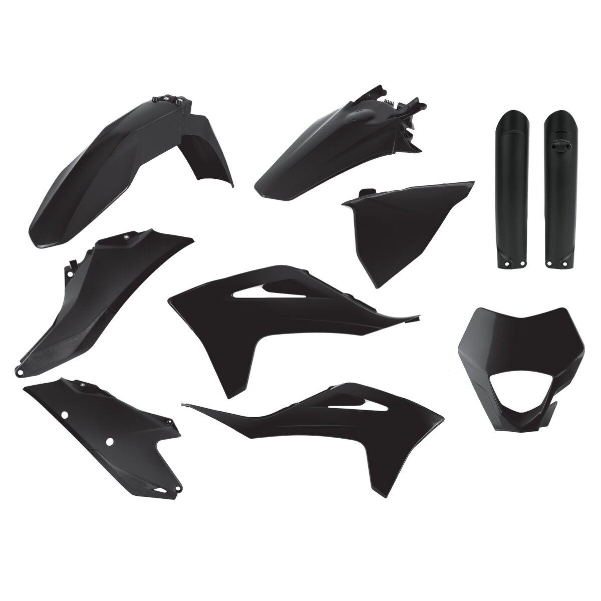 91028 - Polisport Full Plastics Kit For Gas Gas EC 250 2021-2023 - Black