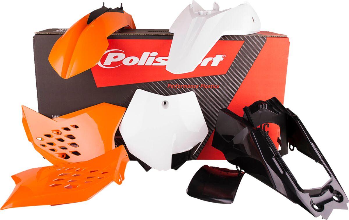 Polisport Black/Oem 2012/Orange/White 90450 - Plastics Kit For Ktm Sx65 2012-2015