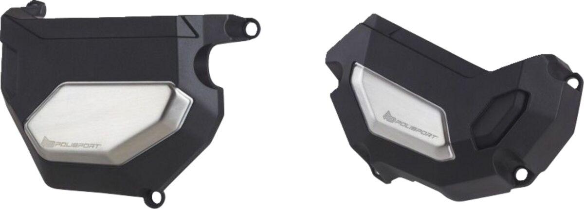 91109 - Polisport Clutch & Alternator Cover Kit For Yamaha FJ-09 850 2014-2017 - Black