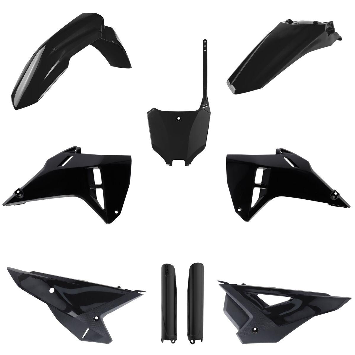 Polisport Black 91600 - Full Plastics Kit For Honda Crf250r 2025-2026