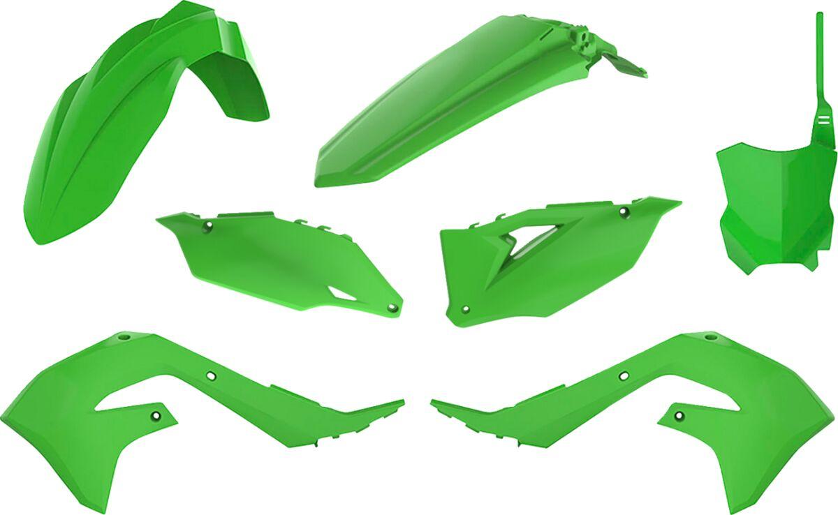 91497 - Polisport Plastics Kit For Kawasaki KXF450 2019-2020 - OEM Green