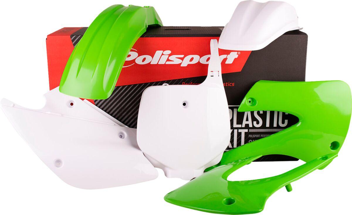 Polisport Green/Oem/White 90541 - Plastics Kit For Kawasaki Kx 85 2001-2006