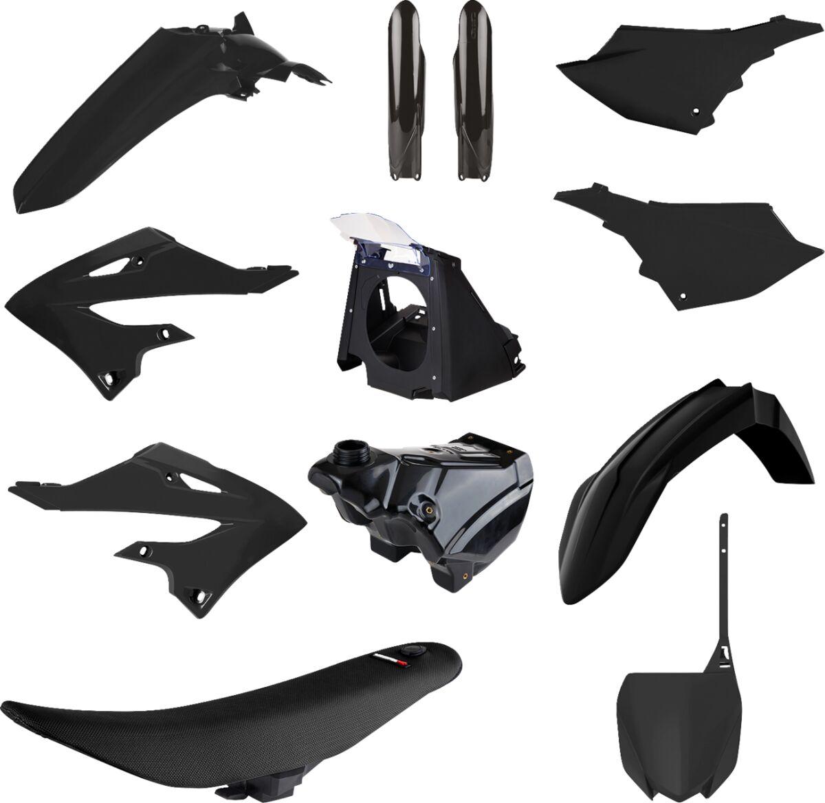 91573 - Polisport Restyle Plastics Kit For Yamaha YZ125 2002-2021 - Black