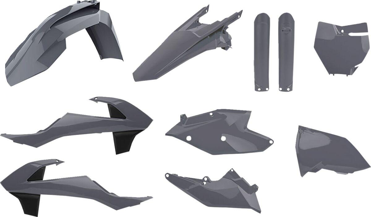Polisport Gray 90825 - Plastics Kit For Ktm Sx125 2016-2019 - Grey