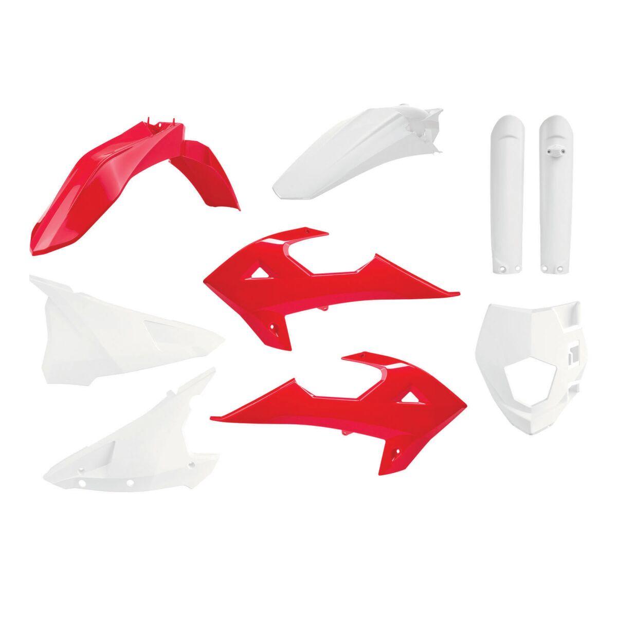 91030 - Polisport Full Plastics Kit For Gas Gas EC 200 2018-2020 - OEM/Red/White