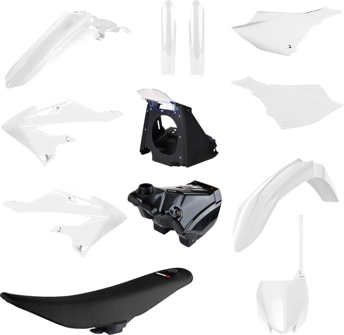 91572 - Polisport Restyle Plastics Kit For Yamaha YZ125 2002-2021 - Black/White