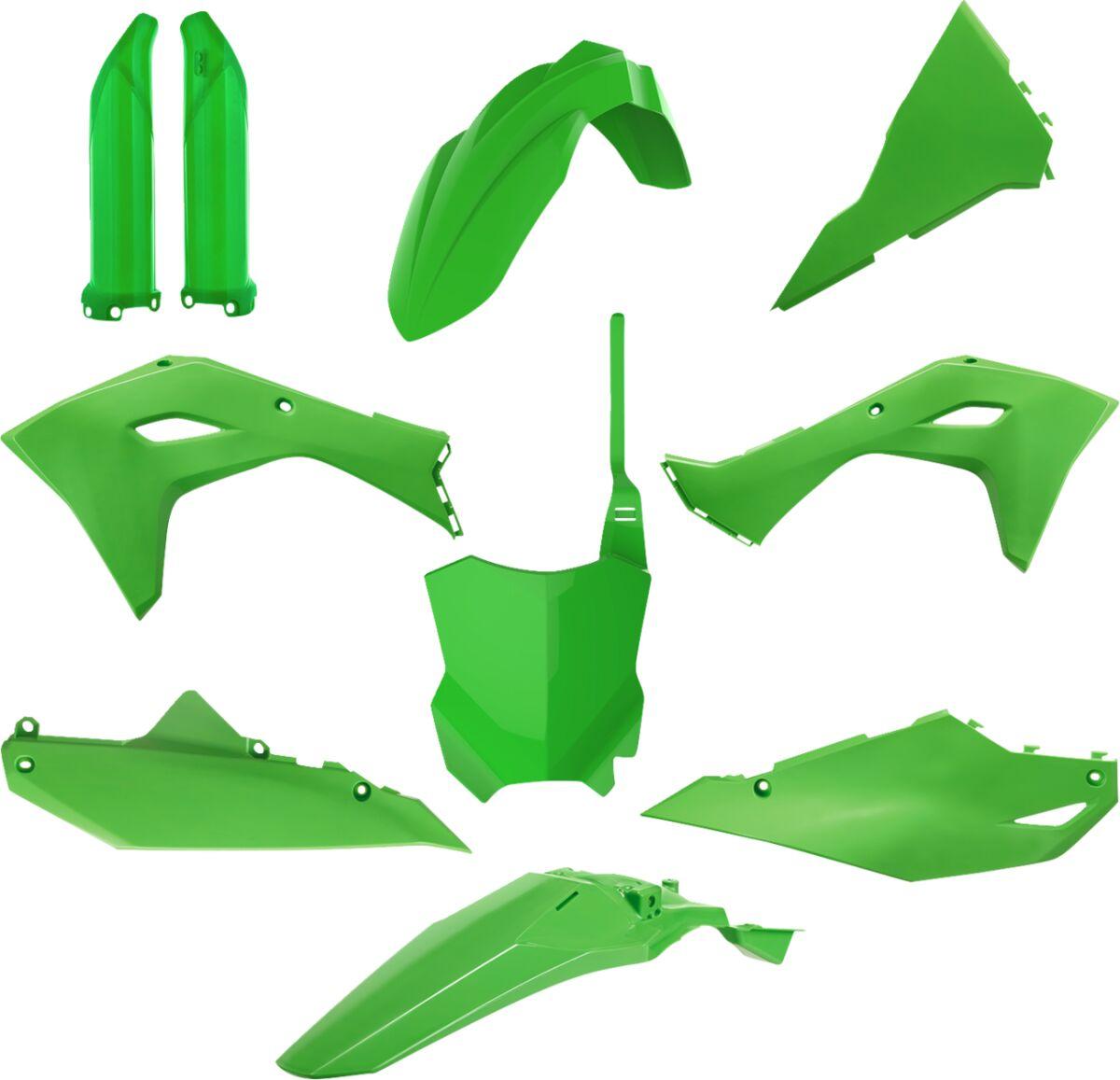 91361 - Polisport Plastics Kit For Kawasaki KX450 2024-2026 - Green
