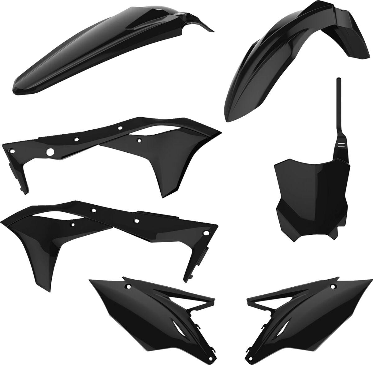 91491 - Polisport Plastics Kit For Kawasaki KXF250 2017-2019 - Black