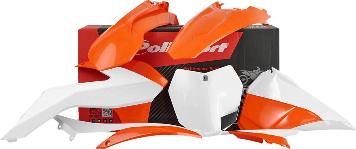 91447 - Polisport Plastics Kit For KTM SX125 2013-2015 - OEM 15 Black/Orange/White