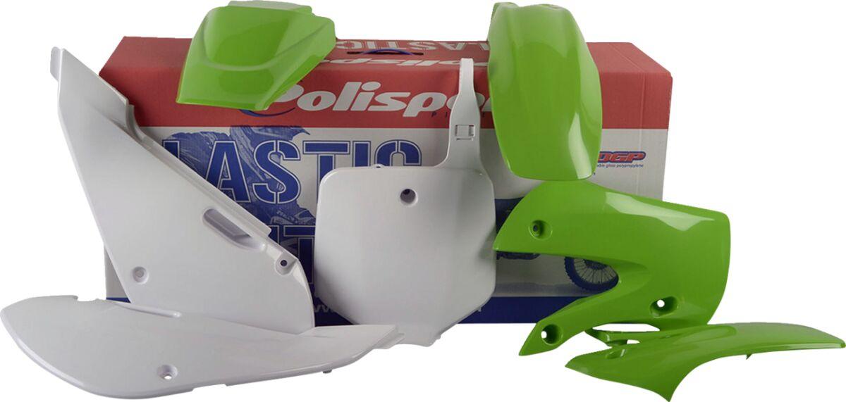 90162 - Polisport Plastics Kit For Kawasaki KX 65 2024 - Green/White
