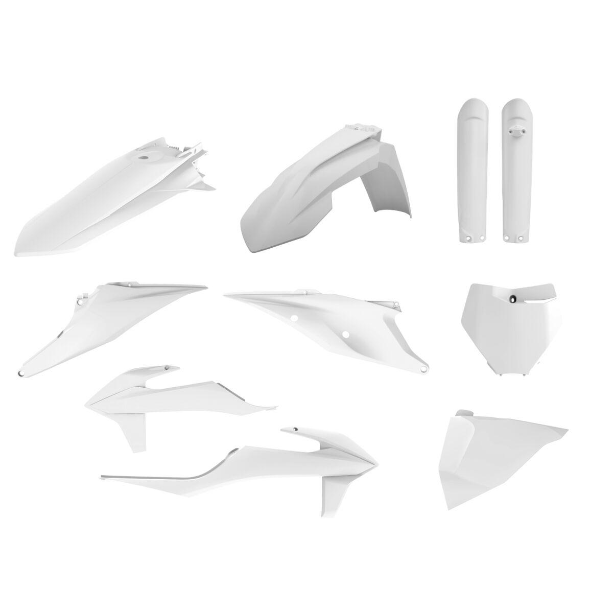 Polisport White 91013 - Full Plastics Kit For Ktm Sx125 2019-2022