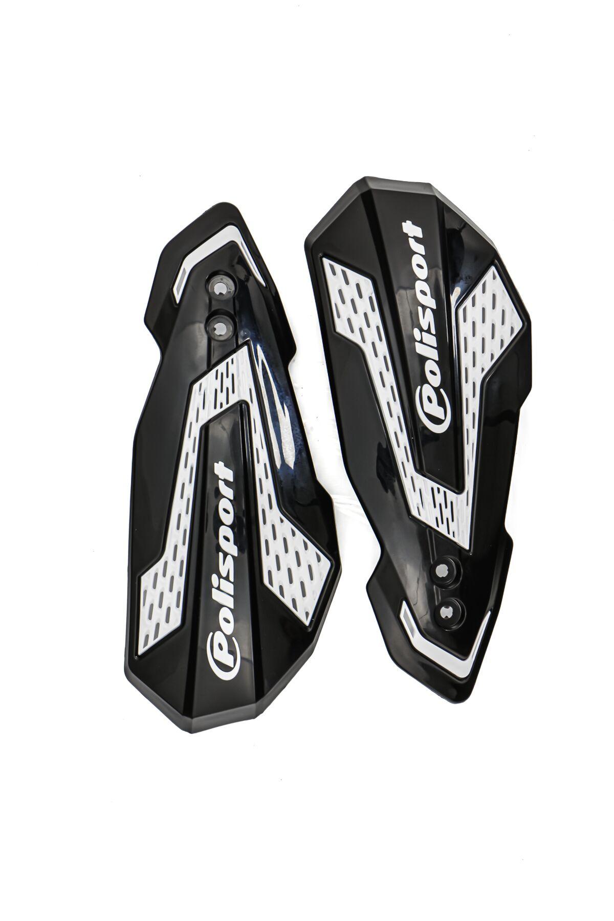 Polisport Black/White 8308200045 - Mx Flow Hand Guards For Gas Gas Ec 250 2021-2022