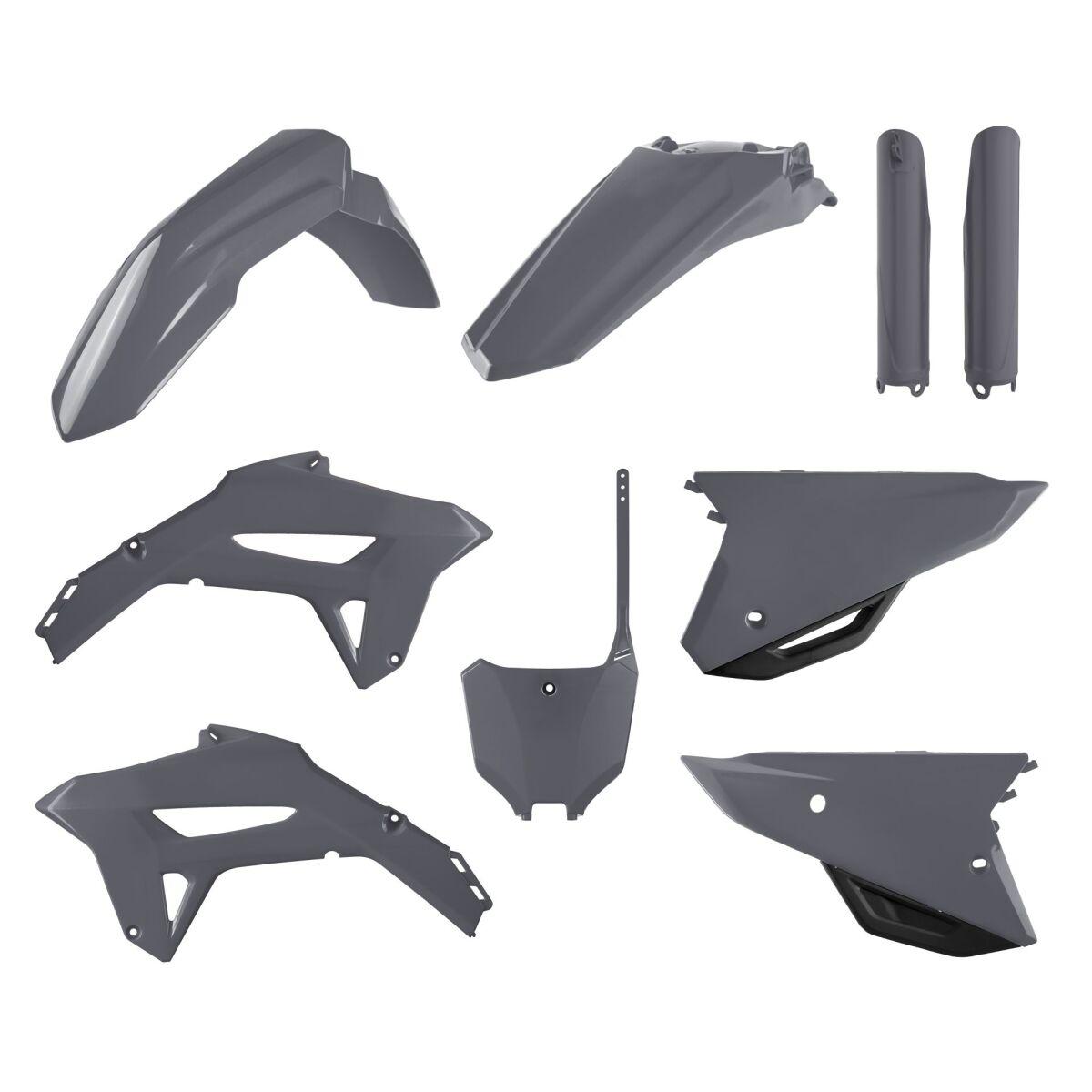 91057 - Polisport Full Plastics Kit For Honda CRF250R 2022-2024 - Grey