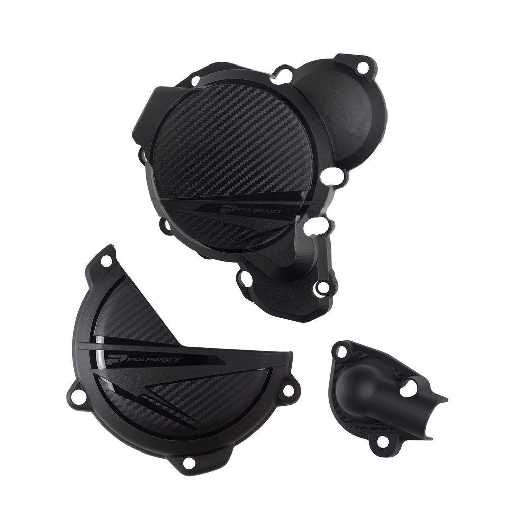 91378 - Polisport Full Engine Protector Kit For KTM SX250 2023-2024 - Black