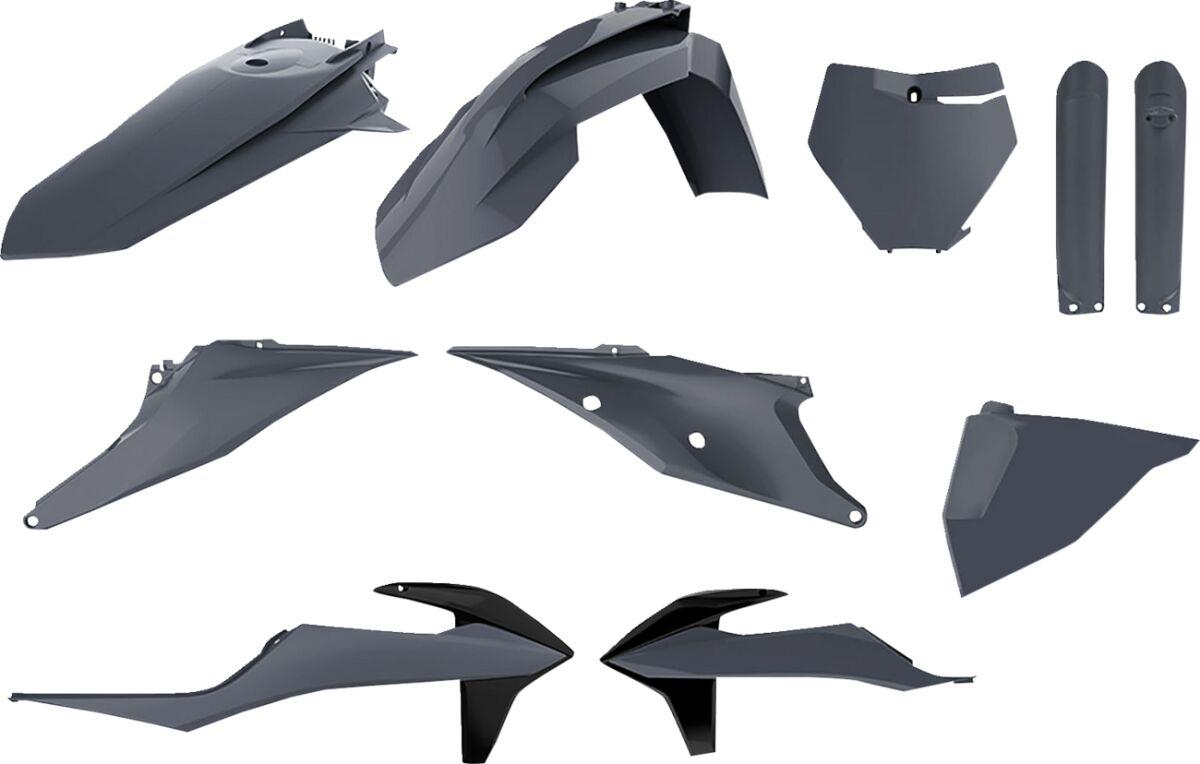 Polisport Gray 90814 - Plastics Kit For Ktm Sx125 2019-2022 - Grey