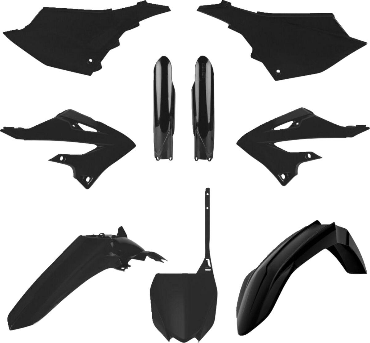 91129 - Polisport Plastics Kit For Yamaha YZ125 2022-2026 - Black
