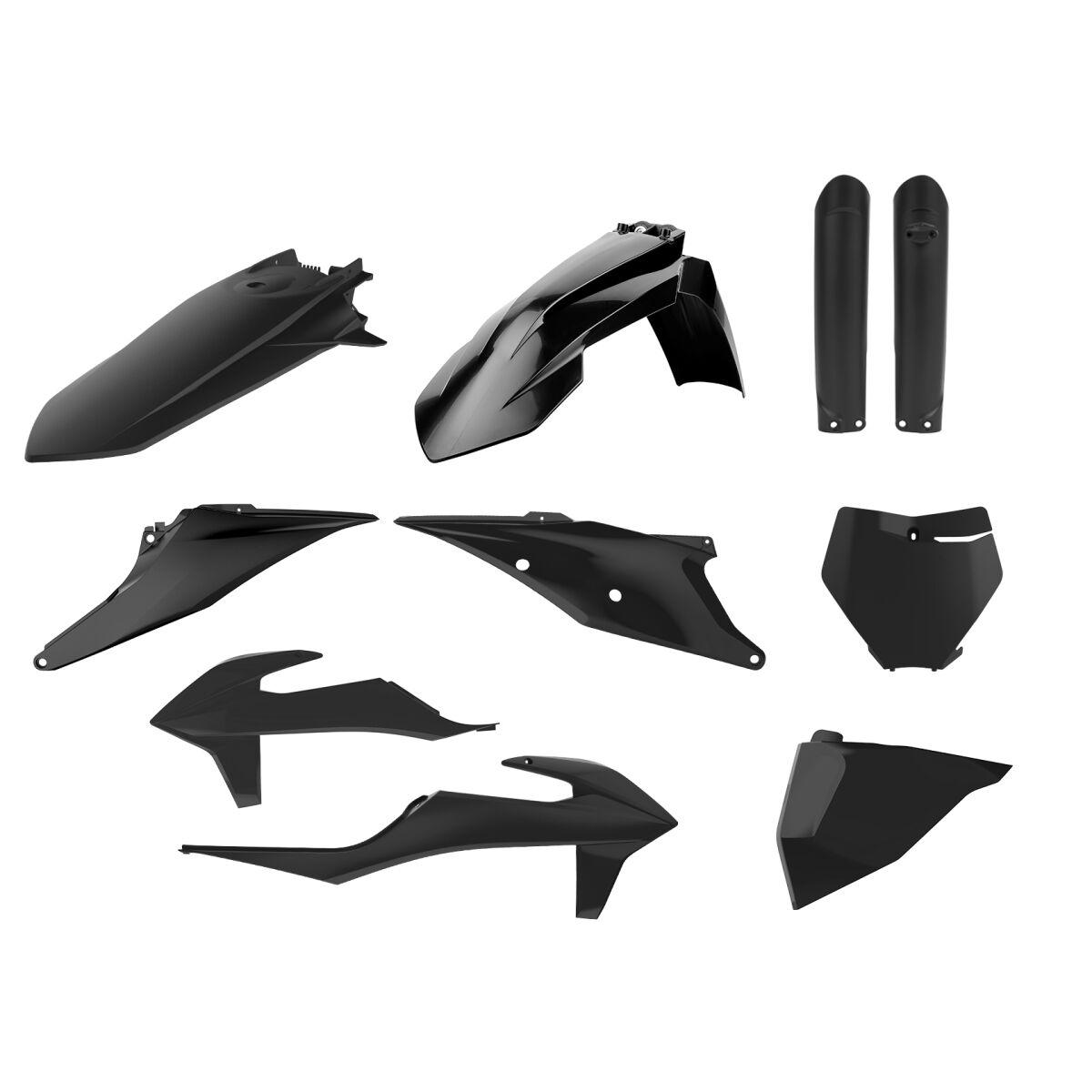 91014 - Polisport Full Plastics Kit For KTM SX125 2019-2022 - Black