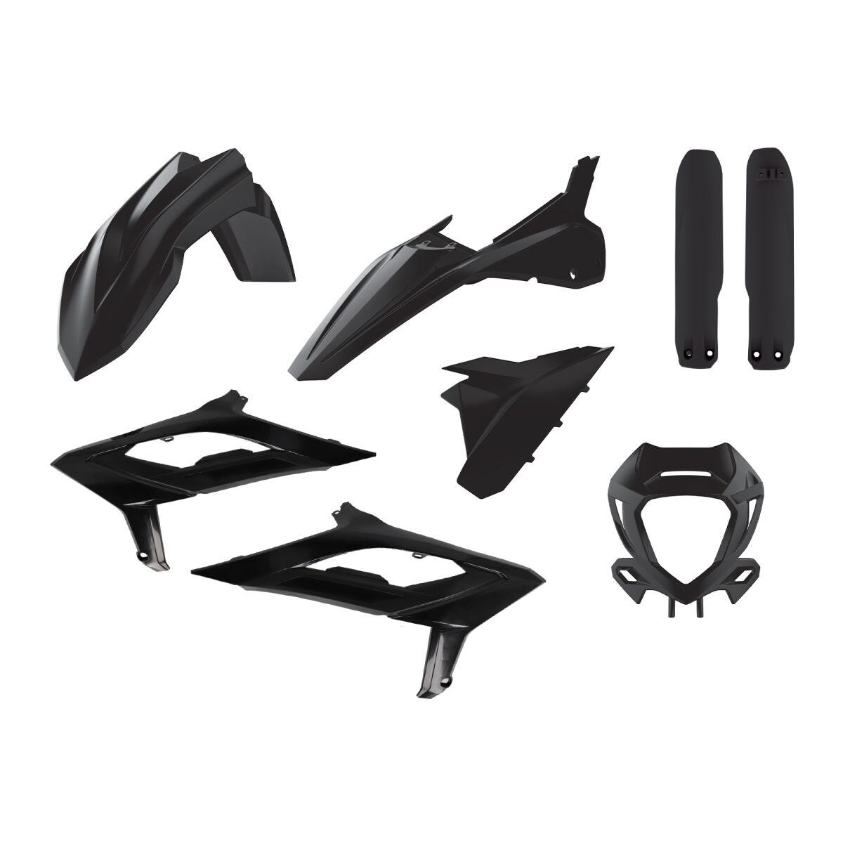 91317 - Polisport Full Plastics Kit For Beta RR 125 2023-2024 - Black
