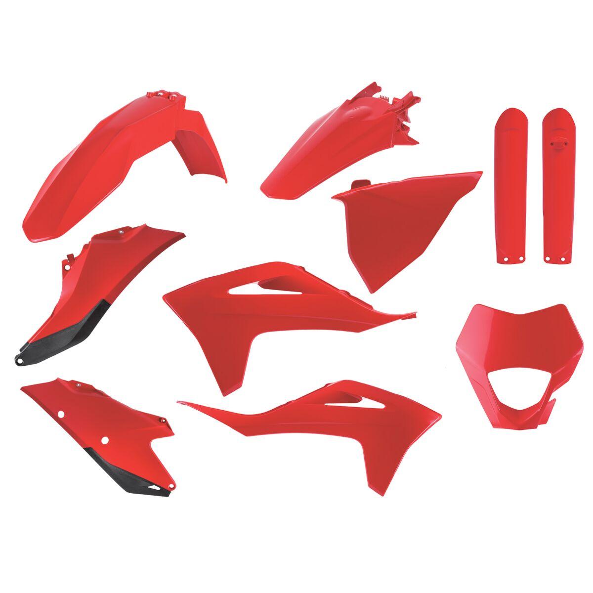 91116 - Polisport Full Plastics Kit For Gas Gas EC 250 2021-2023 - Red