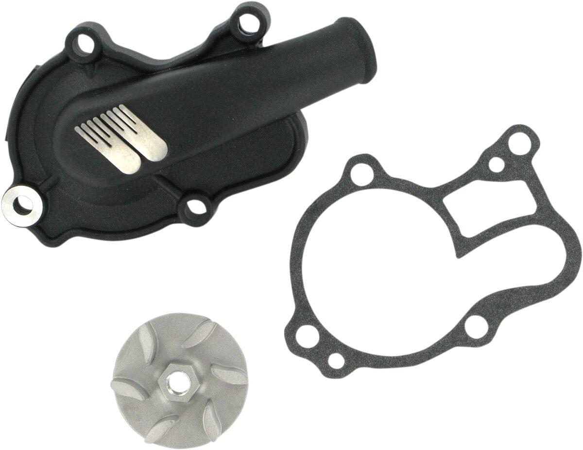 WPK-32AB - Boyesen Supercooler Water Pump Cover & Impeller Kit For Yamaha YZ250 1999-2023 - Black