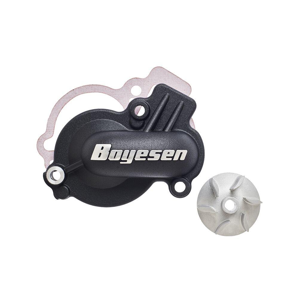 WPK-18DB - Boyesen Supercooler Water Pump Cover & Impeller Kit For Kawasaki KX450 2024-2026 - Black