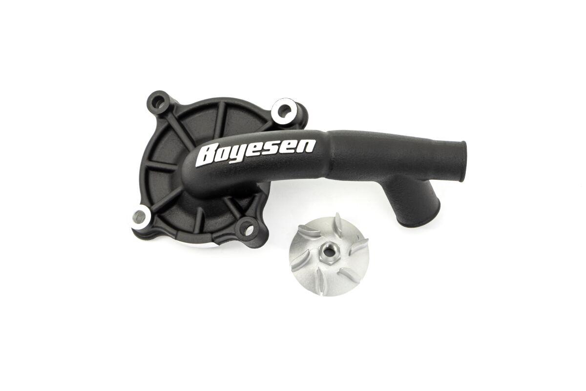 WPK-07CB - Boyesen Supercooler Water Pump Cover & Impeller Kit For Honda CRF250R 2018-2023 - Black