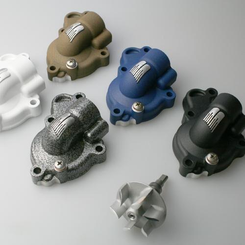 WPK-38CL - Boyesen Supercooler Water Pump Cover & Impeller Kit For Yamaha WRF450 2016-2023 - Blue