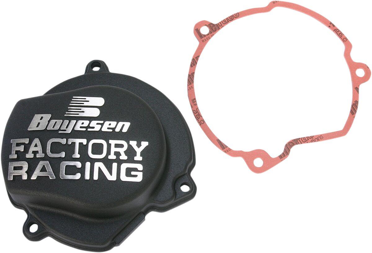 SC-40AB - Boyesen Factory Ignition Cover For Gas Gas MC65 2021-2023 - Black/Chrome