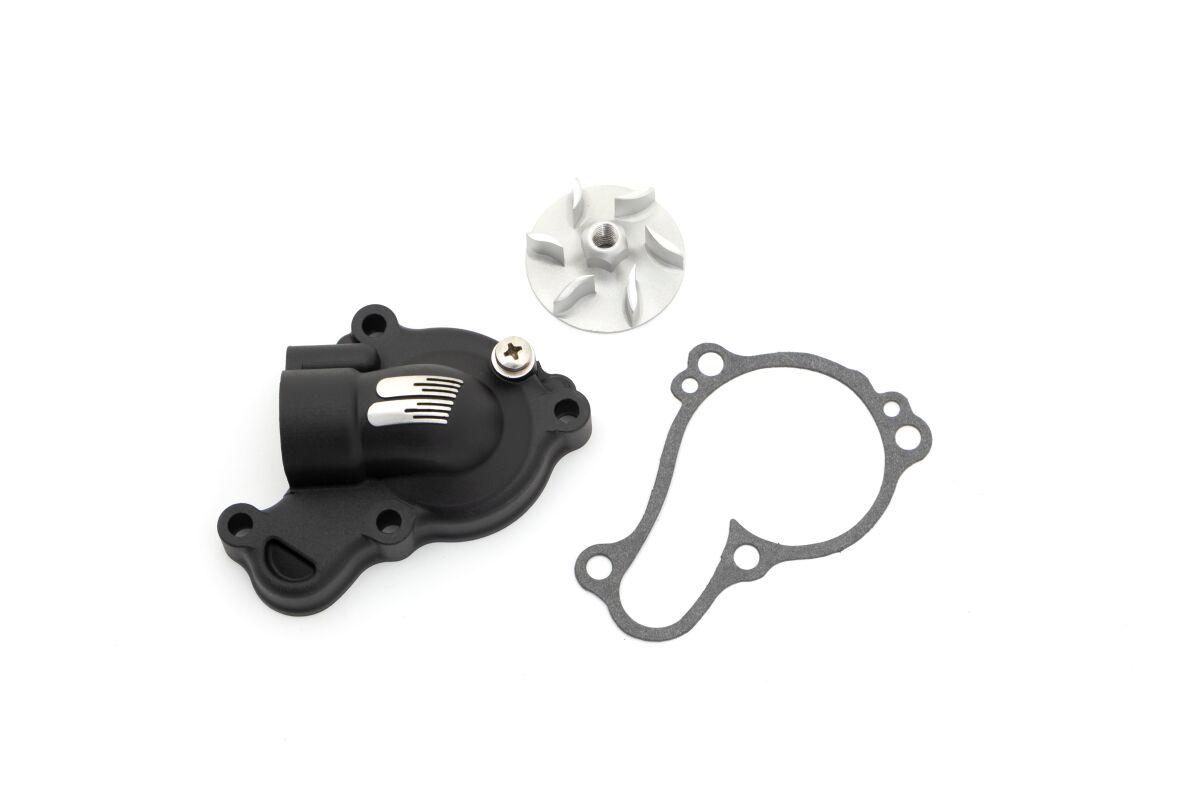 WPK-37CB - Boyesen Supercooler Water Pump Cover & Impeller Kit For Yamaha WRF250 2020-2023 - Black
