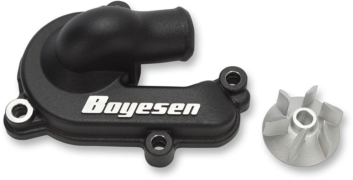 WPK-44AB - Boyesen Supercooler Water Pump Cover & Impeller Kit For Gas Gas EC250F 2021-2023 - Black