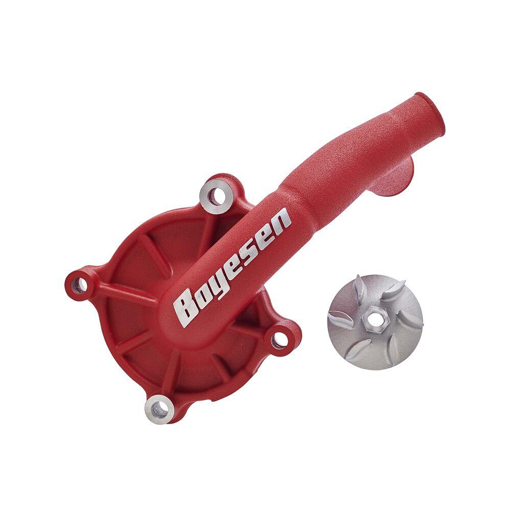 WPK-41R - Boyesen Supercooler Water Pump Cover & Impeller Kit For Gas Gas MC125 2021-2023 - Red