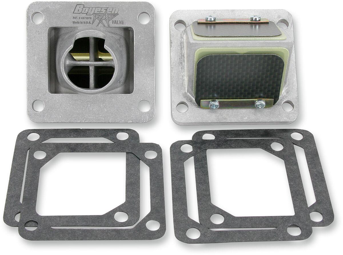 RAD-36A - Boyesen Rad Valve Reed Cage Assembly For Yamaha YFZ350 1987-2006 - Black/Silver