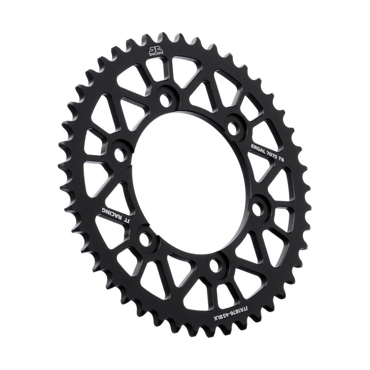 JTA1876.45BLK - JT RaceLite Aluminium Sprocket For Yamaha FJ-09 850 ABS 2015-2019 Rear - Black