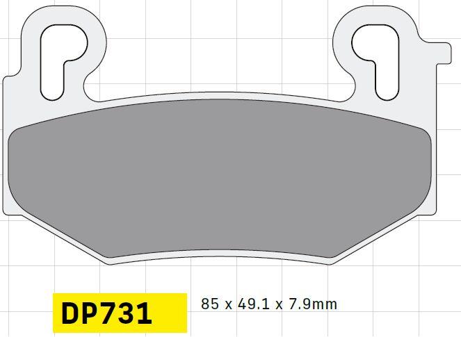 DP731 - DP Brakes Standard DP Sintered Brake Pads For BMW R 1300 GS ABS Front