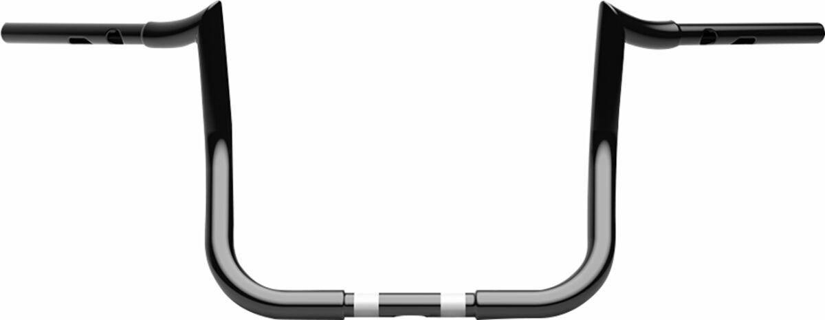 LA-7371-10B - LA Choppers 1-1/4" Prime Ape Handlebar For Harley Davidson FLHTCUTG 1868 ABS 2024 24 cm (9-1/2") - Black