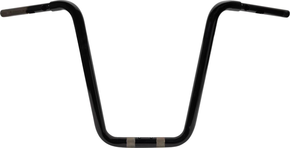 LA-7348-16B - LA Choppers Twin Round Handlebar For Harley Davidson FLTRK 1868 ABS 2024 40.5 cm (16") - Black