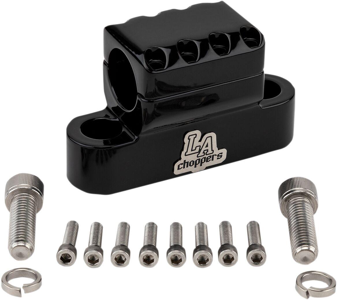 LA-7335-XXCB - LA Choppers Kage Fighter Handlebar Clamp 1-1/4" - Black/Gloss