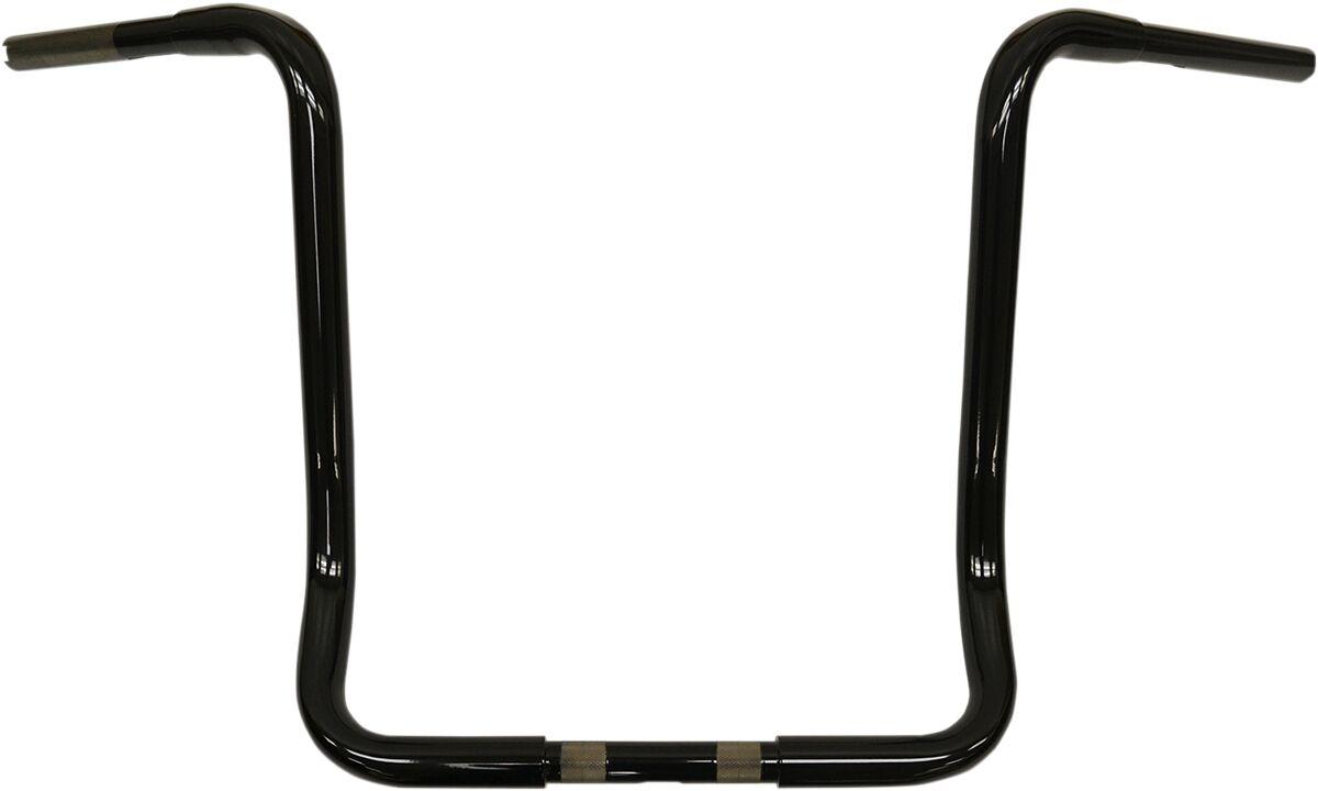 LA-7321-16B - LA Choppers 1-1/4" Touring Ape Hanger Handlebar For Harley Davidson FLH 1200 1955-1980 40.5 cm (16") - Black
