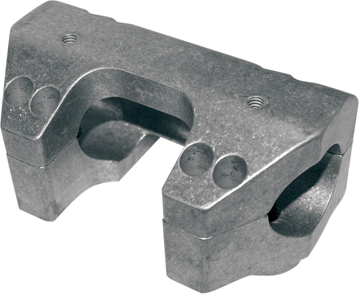 LA-7425-00 - LA Choppers Handlebar Clamp Set For Harley Davidson FLHR 1340 1994-1998 1-1/2 - Raw