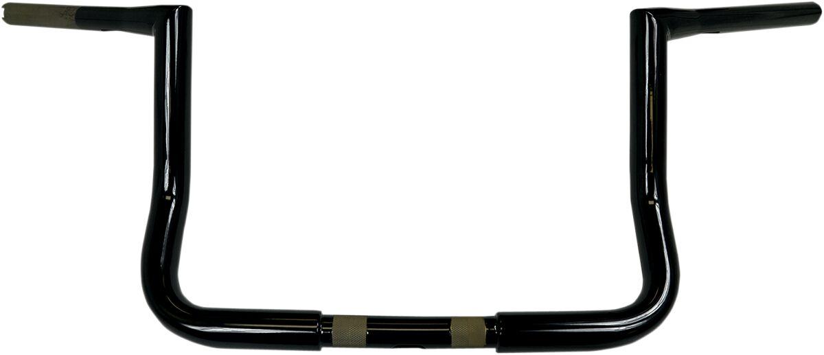 LA-7361-10B - LA Choppers 1-1/4" Twin Peaks Touring Handlebar For Harley Davidson FLHT 1340 1996-1998 25.5 cm (10") - Black