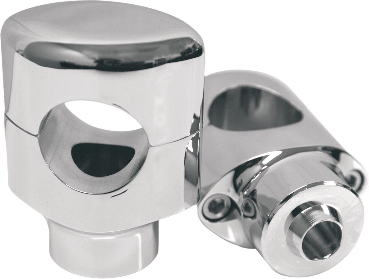 LA-7410-00 - LA Choppers Springer Handlebar Riser Kit For Harley Davidson FLSTS 1340 1997-1999 38.1 mm (1-1/2") - Chrome