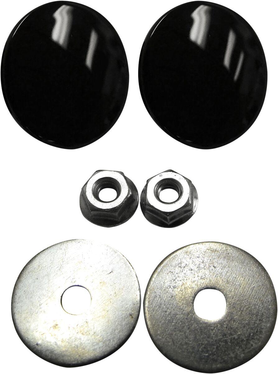 LA-9001-00B - LA Choppers Fairing Mirror Hole Plugs For Harley Davidson FLFBS 1868 ABS 2022 - Black