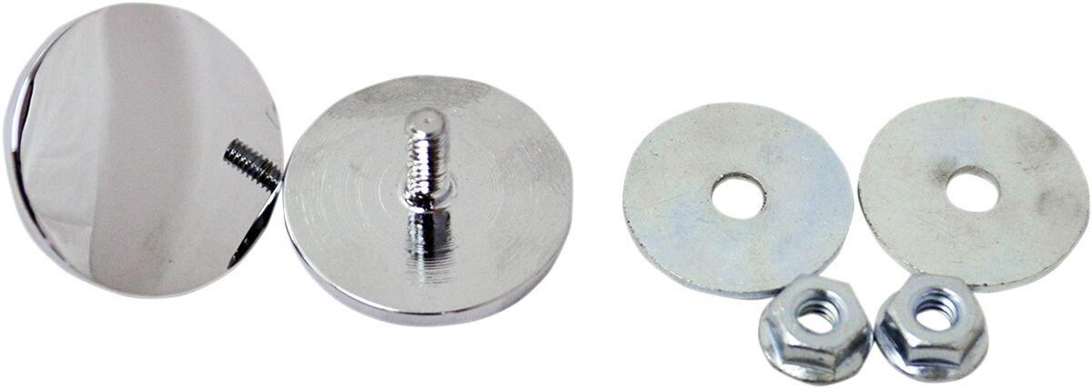 LA-9001-00 - LA Choppers Fairing Mirror Hole Plugs For Harley Davidson FLFBS 1868 ABS 2022 - Chrome