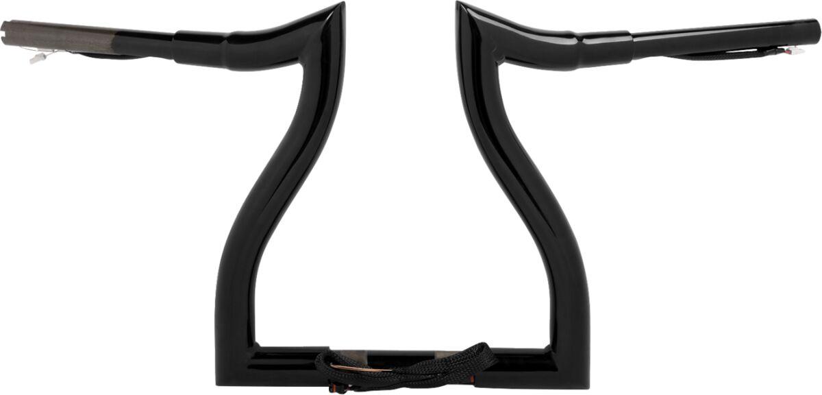 LA-7316-12BW - LA Choppers Pre-Wired Hammerhead Handlebar For Harley Davidson FLTRK 1868 ABS 2020-2022 31 cm (12-1/4") - Black