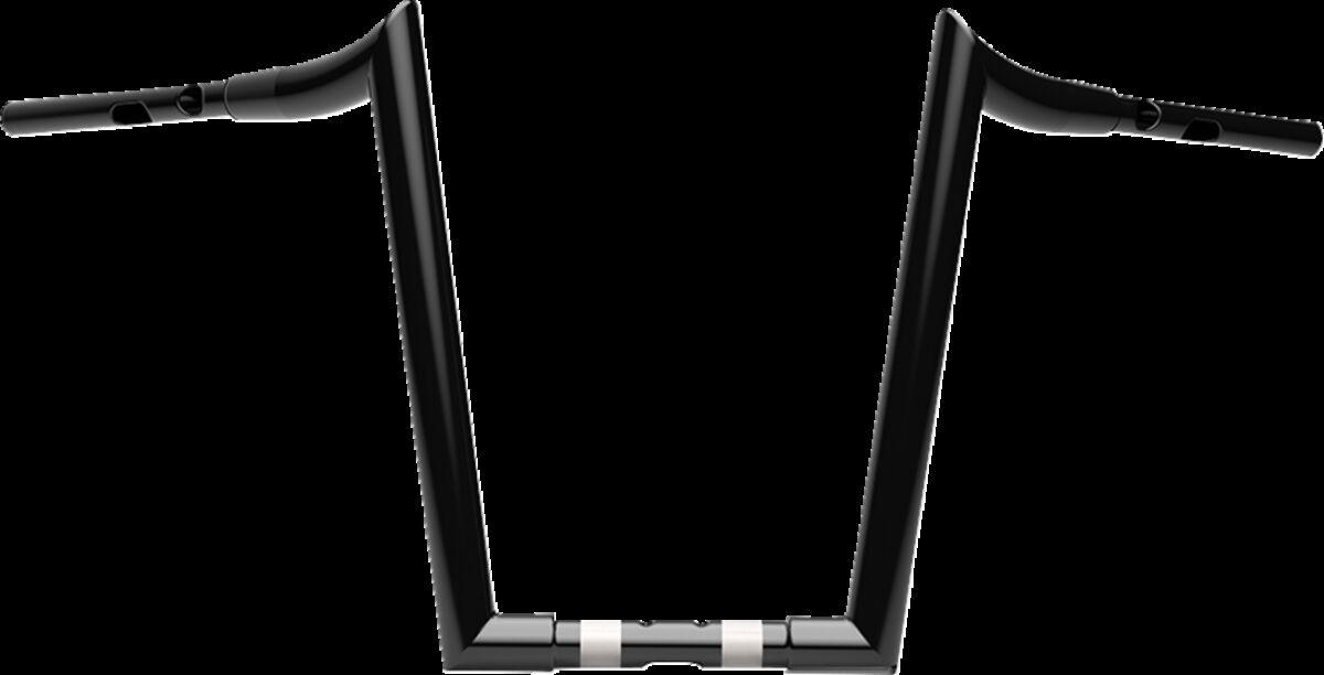 LA-7377-16B - LA Choppers 1-1/2" Grande Prime Ape Hanger Handlebar For Harley Davidson FLFBS 1923 ABS 2025 41.5 cm (16-1/4") - Black