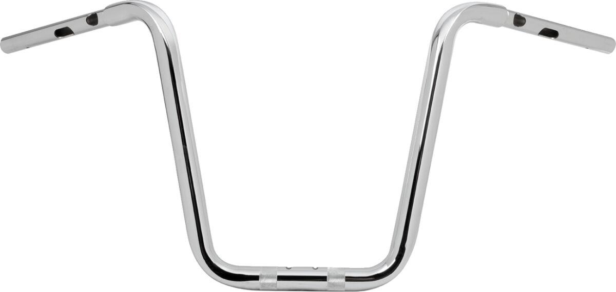 LA-7348-14 - LA Choppers Twin Round Handlebar For Harley Davidson FLTRK 1868 ABS 2024 35.5 cm (14") - Chrome
